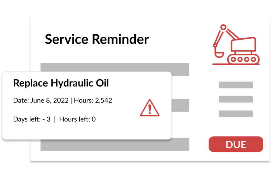 Equipment Service Reminder